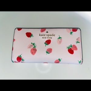 Kate Spade Strawberry Medium Bi-fold Wallet
